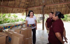 Fortalece Blanca Merari espacios de aprendizaje y desarrollo para la niñez de Leona Vicario