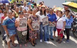 Recorre Marybel Villegas colonia Solidaridad, en Chetumal, y comunidad de Huay Pix