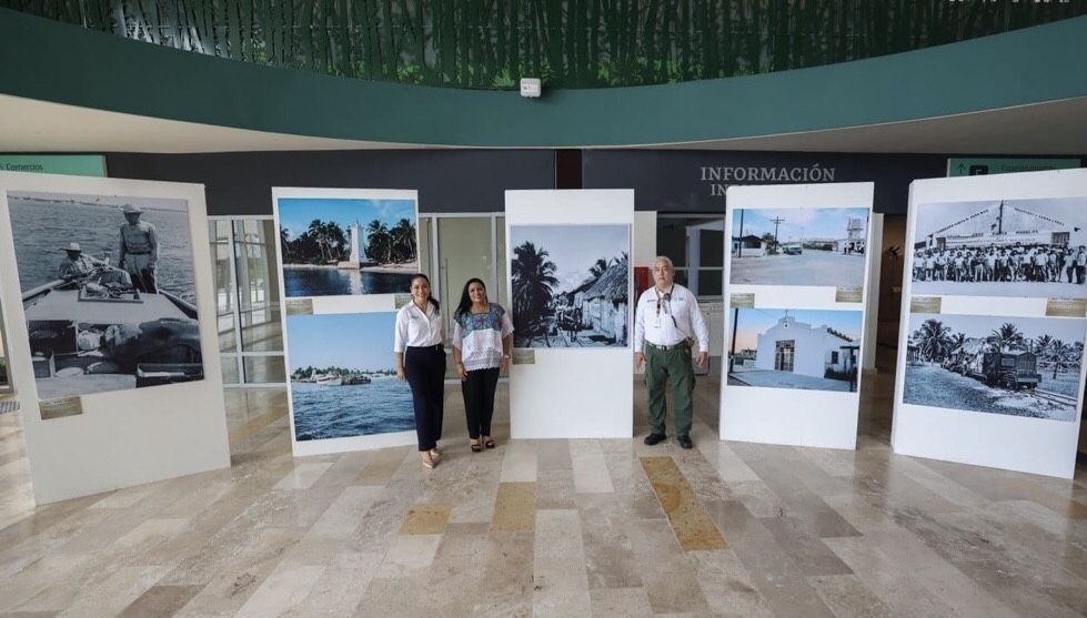 Invita Blanca Merari a disfrutar de la exposición itinerante “Espejos del tiempo, el rostro de Puerto Morelos” en la estación del Tren Maya