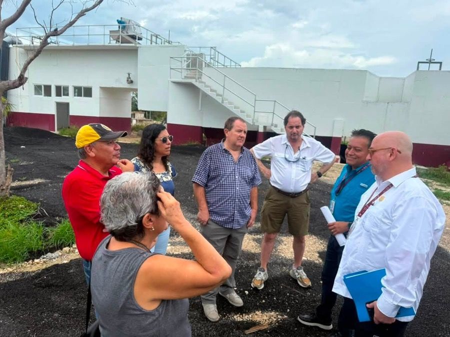 Visita director de CAPA planta San Miguelito en Cozumel, para verificar operación