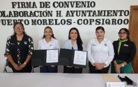 Firma Blanca Merari convenio de colaboración con el Colegio de Psicólogos de Quintana Roo