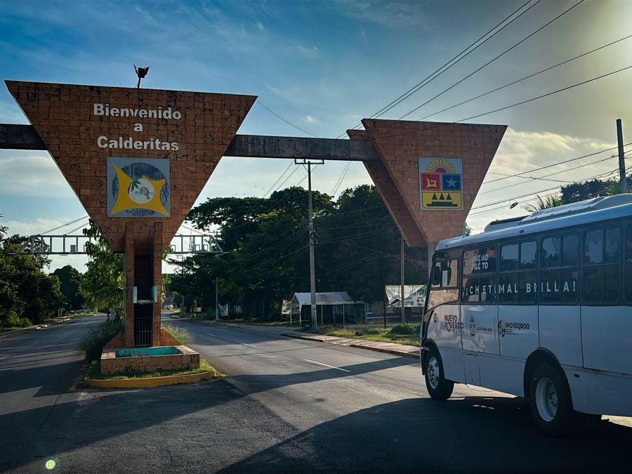 Inició este lunes la nueva Ruta Calderitas de transporte público