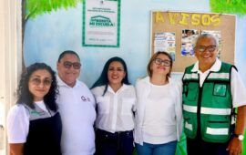 Continúa Blanca Merari con transformación de los espacios educativos en Puerto Morelos