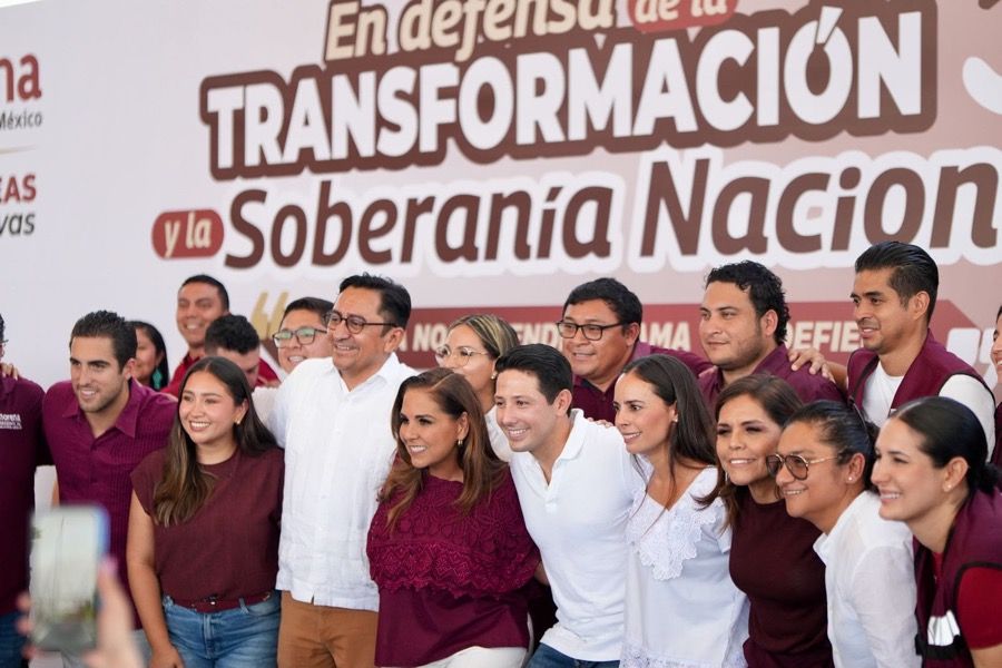Renán Sánchez Tajonar participa en asamblea de defensa de la transformación encabezada por la gobernadora Mara Lezama