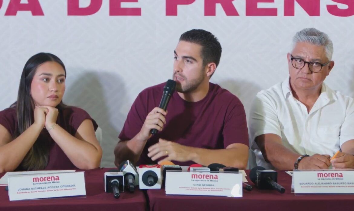 “DE MÍ NO VAN A ENCONTRAR UN VETO” | Gino dice que él no es quien para repartir candidaturas en MORENA, y que habrá encuestas para todos los cargos