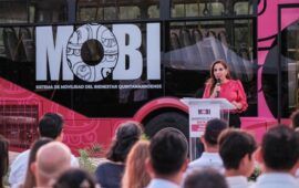 Pone en marcha Mara Lezama ruta 27 del sistema de transporte MOBI para transformar la movilidad en Cancún
