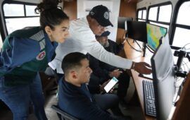 Continúan acciones coordinadas para mitigar efectos del humo por incendio forestal en Puerto Morelos