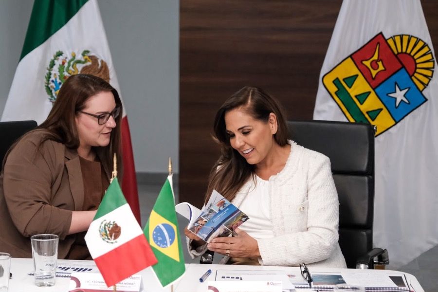 Fortalece Mara Lezama alianza con Brasil para recuperar el turismo brasileño y ampliar conectividad aérea con Cancún