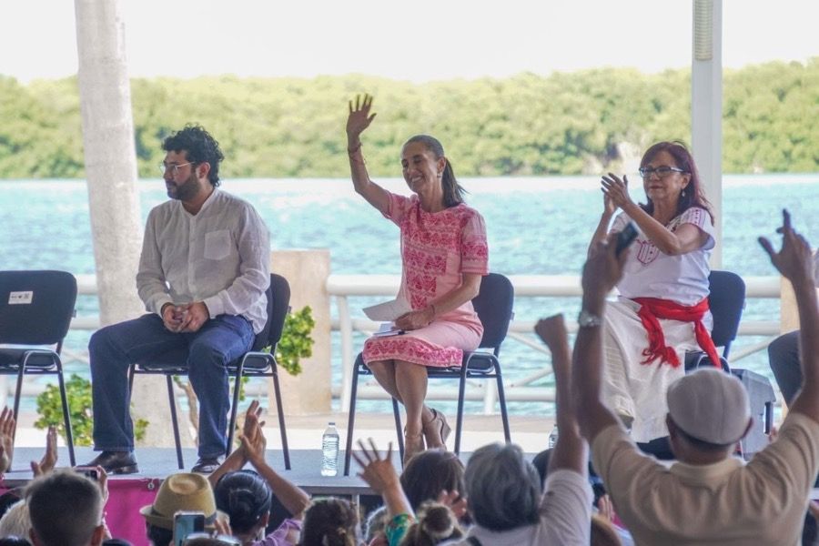“Quintana Roo recibe a una presidenta que construye bienestar, desarrollo y soberanía para México”: Marybel Villegas