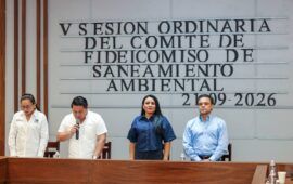 Aprueba Comité del Fideicomiso de Saneamiento Ambiental recursos para reforzar protección de las playas en Puerto Morelos