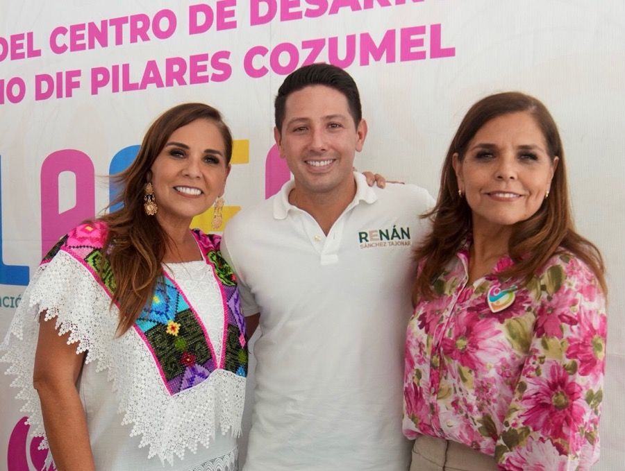 Renán Sánchez Tajonar acompaña a la gobernadora Mara Lezama en gira de trabajo por Cozumel