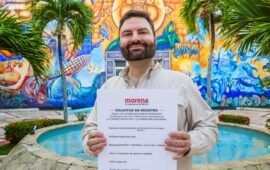 Antón Bojorquez formaliza su registro en MORENA para la Coordinación por el Distrito 1 Federal en Quintana Roo